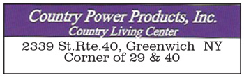 Country Power Products, Greenwich NY